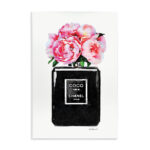 Perfume Bottle Flower Peony' Graphic Art Print - Image 2