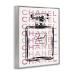 Perfume Bottle with Words' Graphic Art Print - Image 2