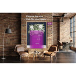 Punched Tin White Floral' by Cindy Jacobs, White & Blue Floral Fine Art Gallery Canvas Print - Image 7