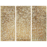 Sunshine' Print Multi Piece Sunshine Textured Hand Painted Canvas Wall Art with Gold Foil by Martin Edwards - Image 8