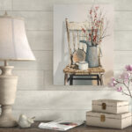 Watering Can on Chair' by Cecile Baird Print on Canvas - Image 2