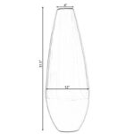 31.5" Spun Bamboo Tall Floor Vase - Sleek Matte Finish, Elegant Home Decoration, Modern Accent Piece, Living Room Decor, Handcrafted Bamboo Art, Contemporary Interior Design, Unique Tall Vase - Image 5