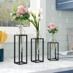 3 Piece Glass Table Vase