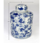 8.5'' Porcelain Ginger Jar - Image 3
