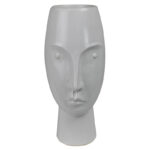 Abhaki 10" Stoic Face Vase - Image 2