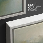 Abstract Landscape " Emerald Green Pastel Pine Tree Forest Nature Rustic " 3 - Pieces - Image 6