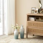 Abstract Ombre Aqua Metal Vases (Set of 2) - Image 4