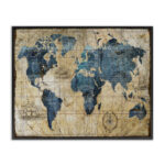 Abstract World Map by Art Licensing Studio - Print