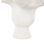 Aceves Floral Inspired Abstract Vase With Linear Grooves - Image 3
