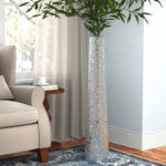 Akerra Ceramic Tall Decorative Vase with Bubble Texture - Image 4