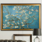 Almond Blossom by Vincent Van Gogh - Picture Frame Print on Canvas - Image 4