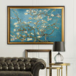 Almond Blossom by Vincent Van Gogh - Picture Frame Print on Canvas - Image 5