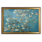 Almond Blossom by Vincent Van Gogh - Picture Frame Print on Canvas - Image 2