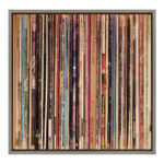 Amir 'Sylvie Record Album Sleeves' by Robert Cadloff - Picture Frame Photograph Print on Canvas - Image 6