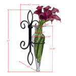 Amphora Vase on Fleur de Lis Sconce - Image 5