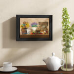 Antique Kitchen Framed Wall Art for Living Room, Home Wall Décor Framed Print by Ed Wargo