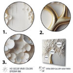 Arunveer White Orchid Tree Garden Of Branches VII - Tree Floral Large Wall Art - Image 3