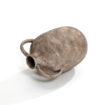 Atoka Marble Brown Ceramic 11.5-Inch Tall Jug Vase with Handles - Image 7