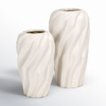 Babette Handmade Ceramic / Porcelain Table Vase (Set of 2)