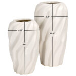 Babette Handmade Ceramic / Porcelain Table Vase (Set of 2) - Image 4