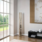 Barkley Sculptural Floor Vase for Home Decor â€“ Tall Decorative Vase with Metallic Finish for Hallway Display â€“ Modern Flower Vase for Living Room or Entryway Styling â€“ Silver