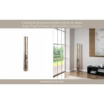 Barkley Sculptural Floor Vase for Home Decor â€“ Tall Decorative Vase with Metallic Finish for Hallway Display â€“ Modern Flower Vase for Living Room or Entryway Styling â€“ Silver - Image 7