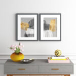 Baskerville " Adjacent Shapes I " 2 - Pieces Painting Print