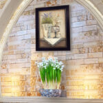 Bath Framed Wall Art for Living Room, Home Decor Print by Mary June