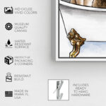 Bath and Laundry Big Pups in The Tub Graphic Art on Canvas - Image 6