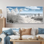 Beach Seascape Dreams Path II - Coastal Beach Wall Art For Living Room