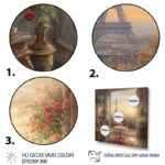 Beautiful Eiffel Tower In Paris II - Paris Framed Canvas Print - Image 4