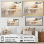Beige Christianity Cross Of Jessus I - Christianity Wall Art - Image 3