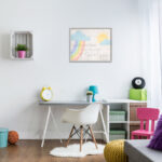 Billiot How Much I Love You Rainbow Clouds and Sun on Planks Kids Wall Décor - Image 4
