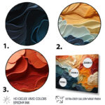 Biomorphism Organic Forms V - Landscape Modern Art Neutral Framed Canvas 3 Pieces Wall Art Print - Image 4