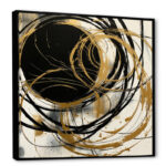 Black And Gold The Art Of Chaos V - Abstract Painting Wall Art - Image 2