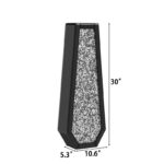 Black Extra Tall Floor Vase Decorative Modern Handmade 30''H (Set of 2) - Image 8