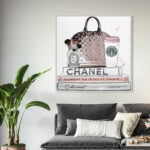 Blush and Make Up Brush - Graphic Art on Canvas - Image 4