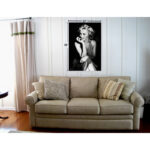 Buy Art for Less Marilyn Monroe Sitting Photographic Wrapped Canvas Decor - Image 4