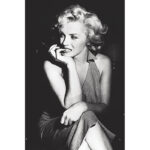 Buy Art for Less Marilyn Monroe Sitting Photographic Wrapped Canvas Decor - Image 2