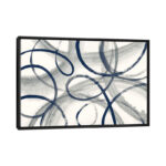 Calligraphia With Navy by Sue Schlabach - Gallery-Wrapped Canvas Giclée Print - Image 5