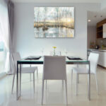 Calm Reflections by Studio Arts Meadow Birch Trees Canvas Art Print - Image 7