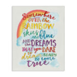 Cambra Somewhere Over the Rainbow with Rainbow Canvas Art - Image 2