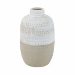 Carlile Stoneware Ceramic Vase with Carved Texture and Contemporary Casual Home Design - Image 6