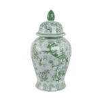 Ceramic Chinoiserie Ginger Jar Decorative Lidded Vessel in Classic Oriental Style - Image 7