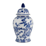 Ceramic Chinoiserie Ginger Jar with Lid - Image 3