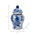 Ceramic Chinoiserie Ginger Jar with Lid - Image 6