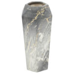 Ceramic Faux Marble Decorative Vase - Image 8