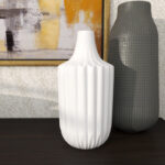Ceramic Fluted Decorative Vase - Image 2
