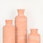 Ceramic Vase 3 Piece Set, Farmhouse Decor Ceramic Small Vase For Country Home Decoration, Decorative Vase For Flowers - Image 3