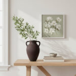 Ceramic Vase Handcrafted Double Handle Decorative Accent - Image 2